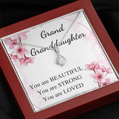 Gift for Grand Granddaughter birthday Necklace, gift from grandmother , graduation birthday gift from grandparents, gift for her