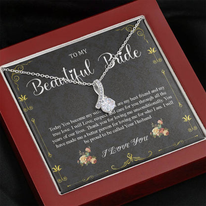 Alluring Beauty, Wedding Day Gift For Bride From Groom, To My Bride Gift From Groom, Groom To Future Wife, Engagement Gift For Her #0046