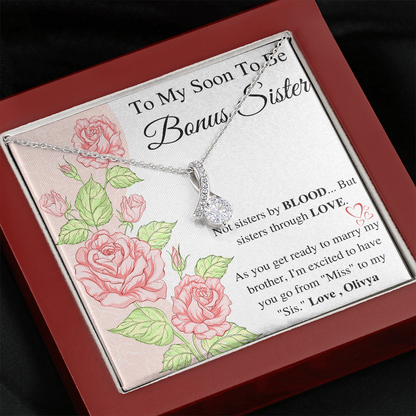 Bonus Sister Gift, Sister in Law Gift, Sister of The Groom, Wedding, Thank You, Bridesmaid, Bridal Shower, StepSister Gift, Birthday Gift