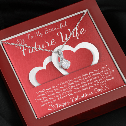 To My Future Wife Necklace, Valentine's Gift for Future Wife, Sentimental Gift for Bride Groom, Fiance Gift for Her Valentines day gift