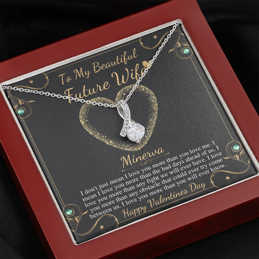 Future Wife Valentines Day Gift, To My Future Wife Necklace, Fiance Gift For Woman, Future Wife Jewelry, Engagement Gifts For Fiance, Bride Minerva