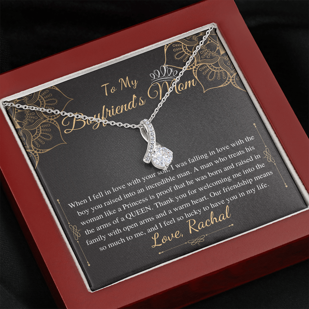 Gifts for Boyfriends Mom, Boyfriends Mom Birthday Gift, Boyfriends Mom Neckalce, Mothers Day Gift for Boyfriends Mom, Alluring Beauty #0421 Rachal