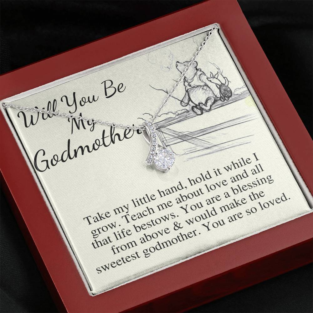 Will You be my Godmother? Godmother Proposal Necklace Gift Personalized Godmother Gift Godmother Proposal Jewelry, Gift From Godson #0460