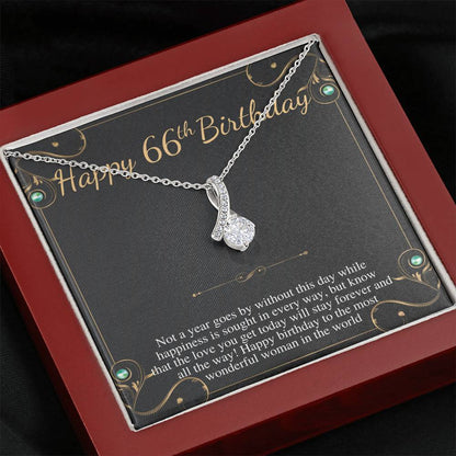66th Birthday Gift for Women, 66 year old birthday gift, 66th birthday necklace, gift for 66 year old woman, Sixtysix year birthday #0813