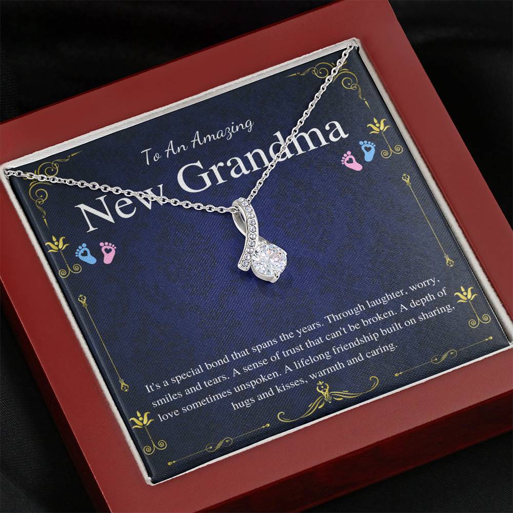 First Time Grandma Gift From Daughter, Pregnancy Reveal Gift For Soon To Be Grandma Necklace, New Grandmother Gift, Alluring Beauty #0190