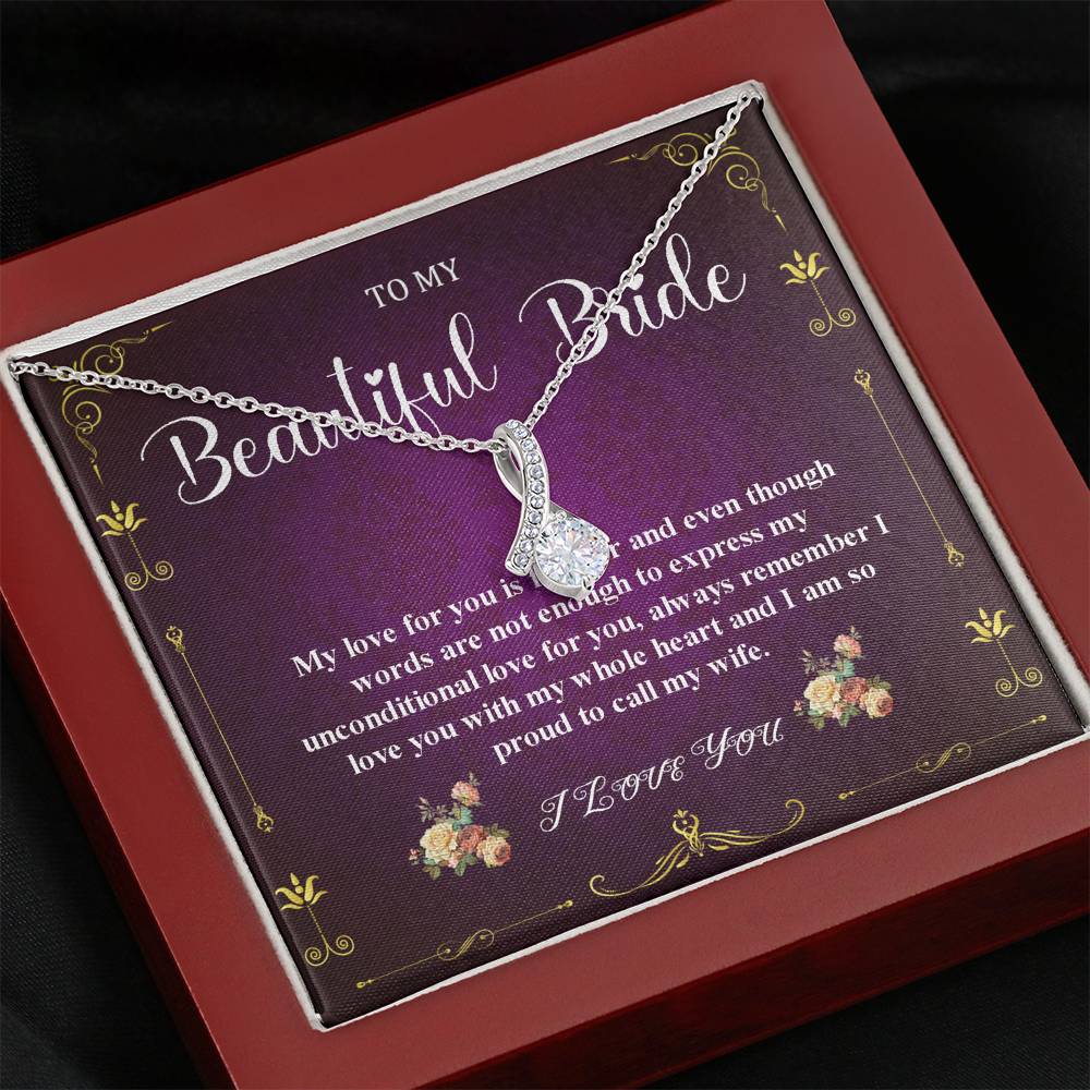 Alluring Beauty, Wedding Day Gift For Bride From Groom, To My Bride Gift From Groom, Groom To Future Wife, Engagement Gift For Her #0047