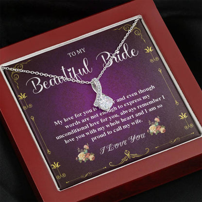 Alluring Beauty, Wedding Day Gift For Bride From Groom, To My Bride Gift From Groom, Groom To Future Wife, Engagement Gift For Her #0047