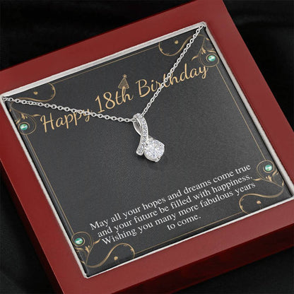 18th Birthday Gift for Girls, Gift for 18 Year Old Girl, Necklace For 18th Birthday Girl, Birthday Present For Officially Adult Girl #0667