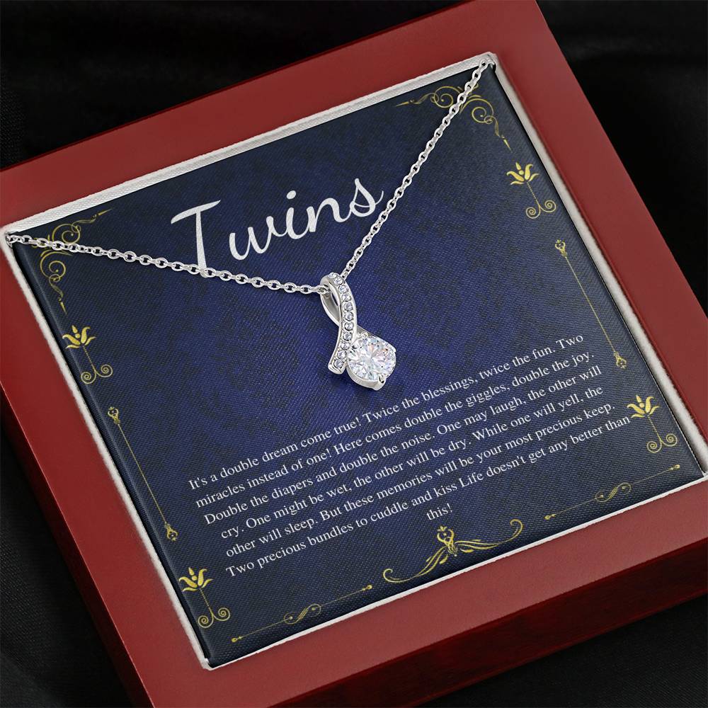 Twin Baby Gift, Mother of Twins Baby Shower, Mom of Twins Pregnancy Announcement, Pregnant with Twins, Expecting twins, Because Twins