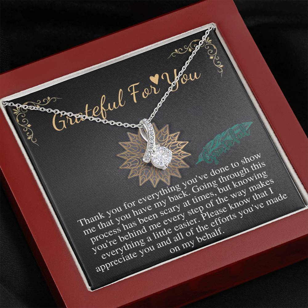 Thank You Gift Necklace, Grateful for You gift, Appreciation Gift, Employee, Coworker,Babysitter,Neighbor,necklace Gift,Christmas Gift #0726