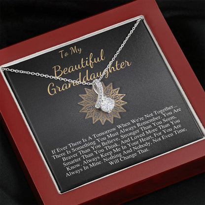 Granddaughter Neckalce From Grandfather, Gift for granddaughter, Granddaughter necklace, Birthday gift,Graduation Gift,Alluring Beauty #0515