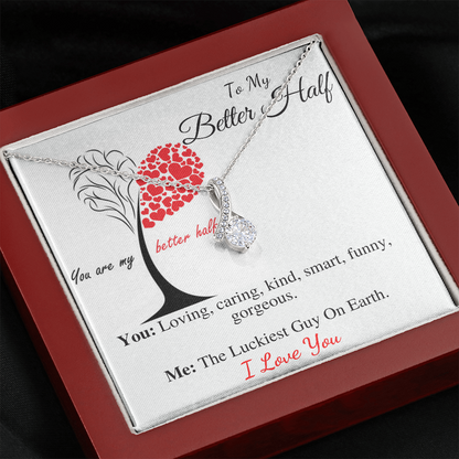 From Groom to Bride Neckalce, To My Other Half Gift, Relationship Gifts, Christmas Gift, Wedding Day Gift, Girlfriend Gift