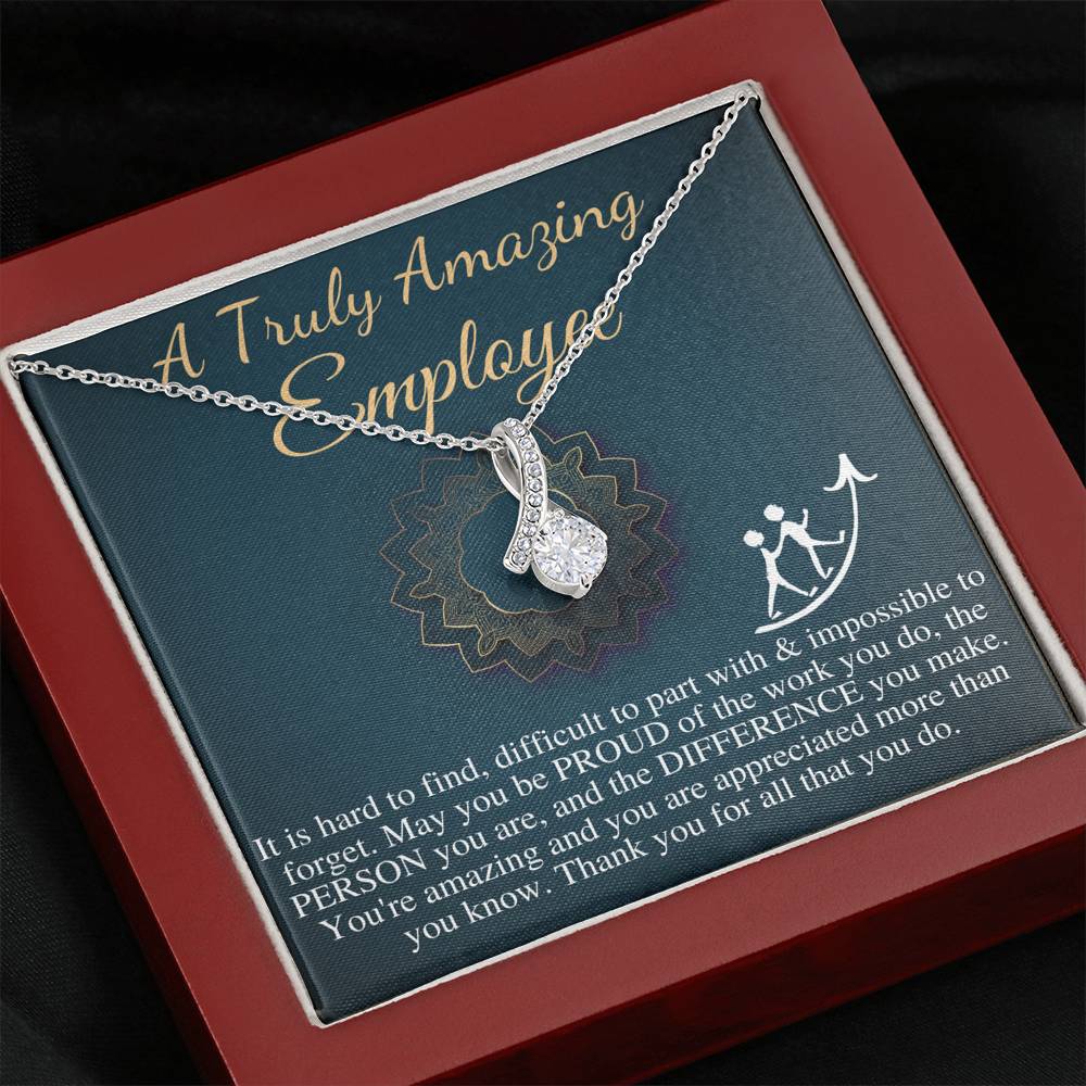 Employee Gift Woman | Gift for Employee Necklace | A Truly Amazing Employee Appreciation Gift | Christmas Gift For Employee #0732