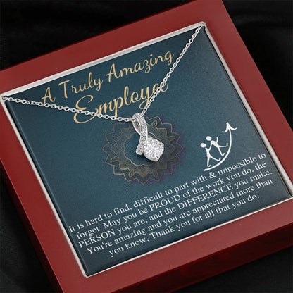 Employee Gift Woman | Gift for Employee Necklace | A Truly Amazing Employee Appreciation Gift | Christmas Gift For Employee #0732