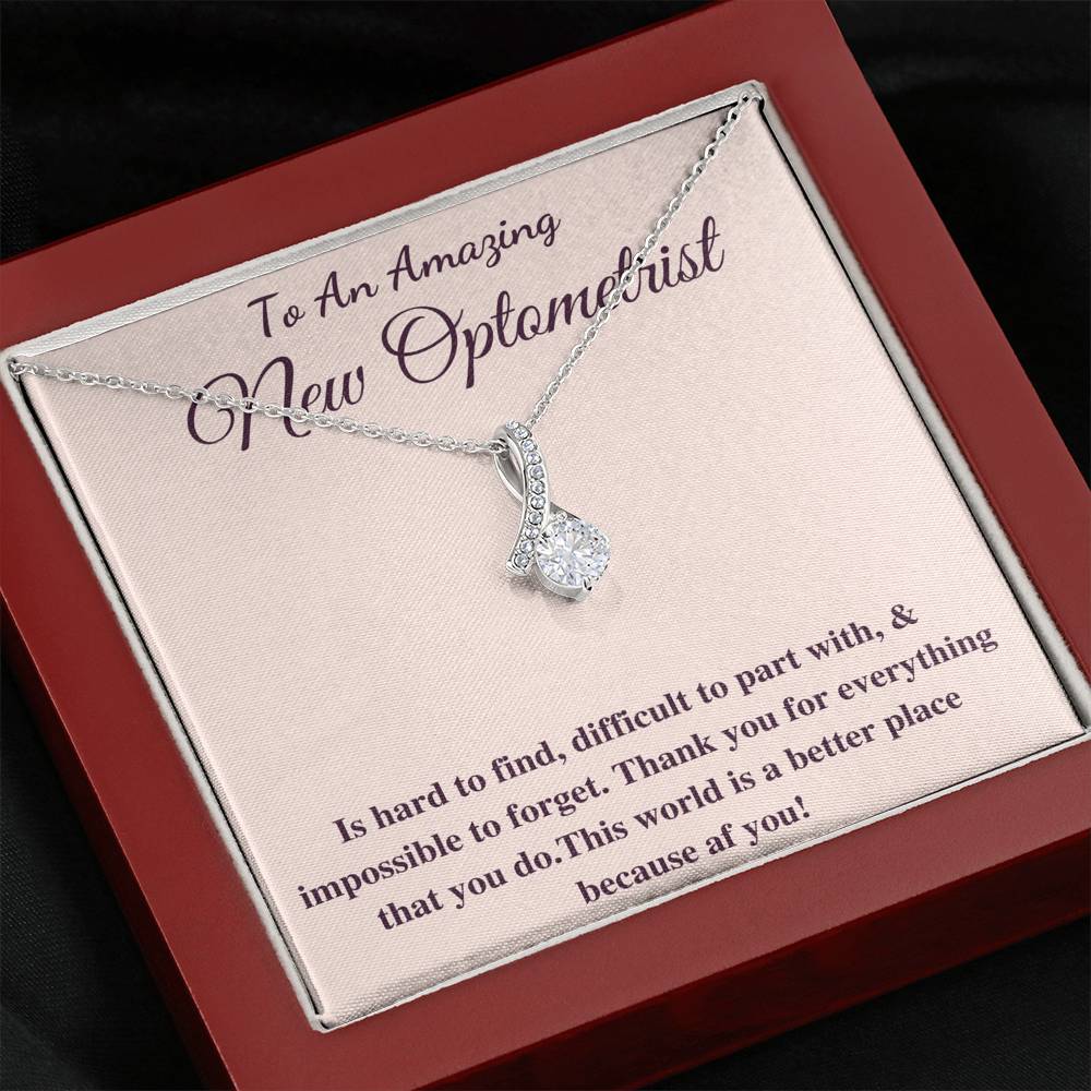 Optometrist Gift for Optometrist Necklace Future optometrist present, Christmas Gift For Optometry, Custom Optometrist Graduation Gift #0837