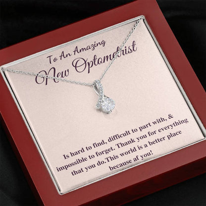 Optometrist Gift for Optometrist Necklace Future optometrist present, Christmas Gift For Optometry, Custom Optometrist Graduation Gift #0837