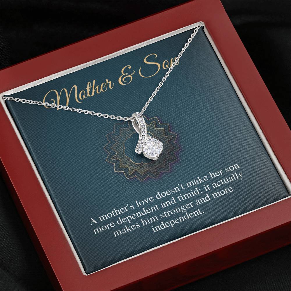 Mother Son Gift | Mom Gift from Son | Mother and Son | Mom Necklace from Son | Mom Birthday Gift | Christmas Gift | Alluring Beauty #0482
