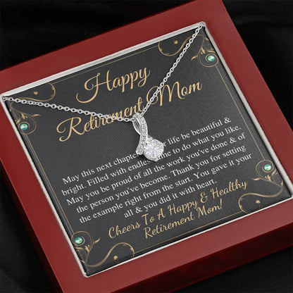 Mom Retirement Gift, Retirement Gift For Mom, Happy Retirement Gift Best Retirement Gift For Mom Alluring Necklace For Leaving Job Mother