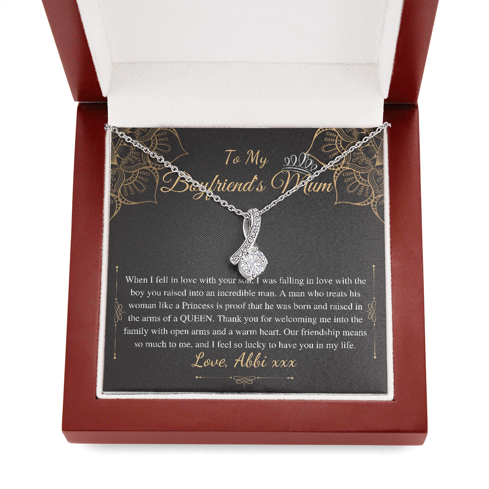 Gifts for Boyfriends Mom, Boyfriends Mom Birthday Gift, Boyfriends Mom Neckalce, Mothers Day Gift for Boyfriends Mom, Alluring Beauty #0421 abbi