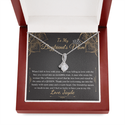 Gifts for Boyfriends Mom, Boyfriends Mom Birthday Gift, Boyfriends Mom Neckalce, Mothers Day Gift for Boyfriends Mom, Alluring Beauty #0421 Jayde