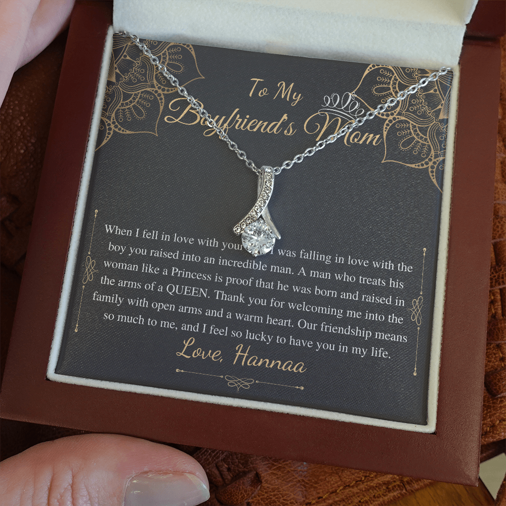 Gifts for Boyfriends Mom, Boyfriends Mom Birthday Gift, Boyfriends Mom Neckalce, Mothers Day Gift for Boyfriends Mom, Alluring Beauty #0421 Hannaa