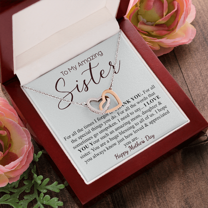 Personalized Mothers Day Sister Gift, Mother's day gift for Bonus sister, sister"s mothers day gift, sister necklace, Sister Jewelry gift