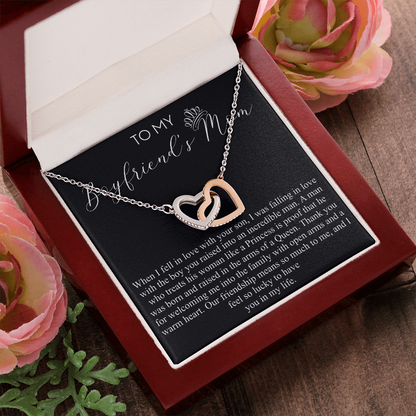 TO MY BOYFRIENDS MOM interlocking heart
