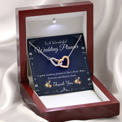 Interlocking Heart,Wedding Planner Gift for Wedding Coordinator Gift for Event Planner Thank You Gift Appreciation Gift For Event Plan #0152