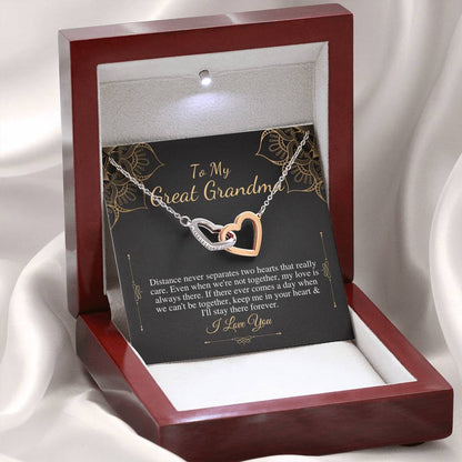 Gift For Grandma Necklace Grandmother Birthday Gift From Granddaughter/Grandson To My Grandma Necklace Gift Grandmother Heart Necklace #0469