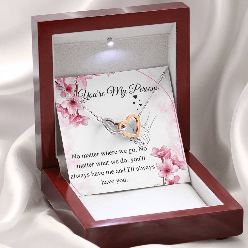 You are my Person Necklace, You are my Person Gift, Best Friend Necklace, you're my person, For Wife Birthday Gift,Wife Christmas Gift #0609
