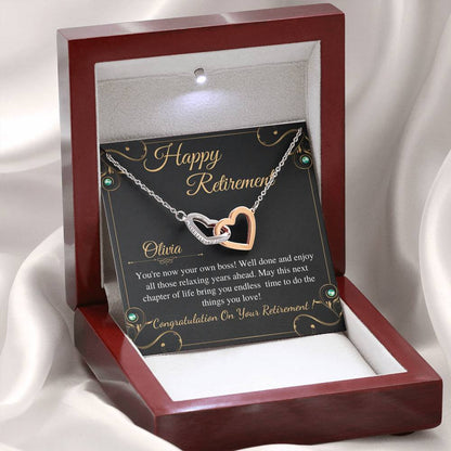 Retirement Gifts for Women Necklace, Retirement Necklace for Women Coworker Retirement Gift gifts, Teacher Retirement Gift