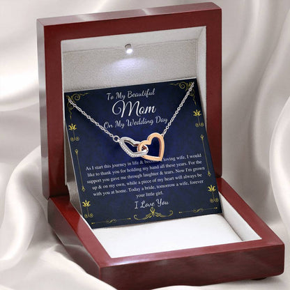 To my beautiful mom on my wedding day, mother of the bride customer demand