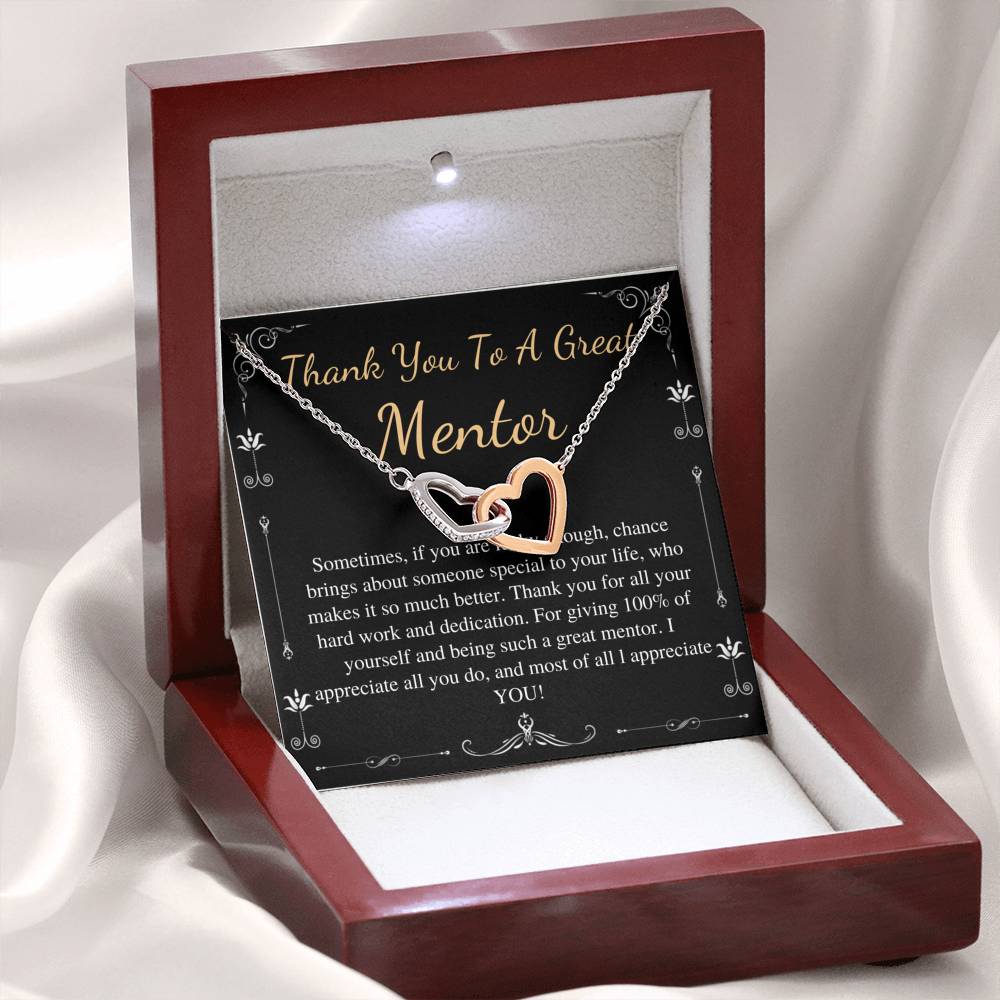 Mentor Gift for Women Necklace: Gift for Boss, Teacher, Professor, Tutor, Thank You Gifts for Women, Appreciation Gifts