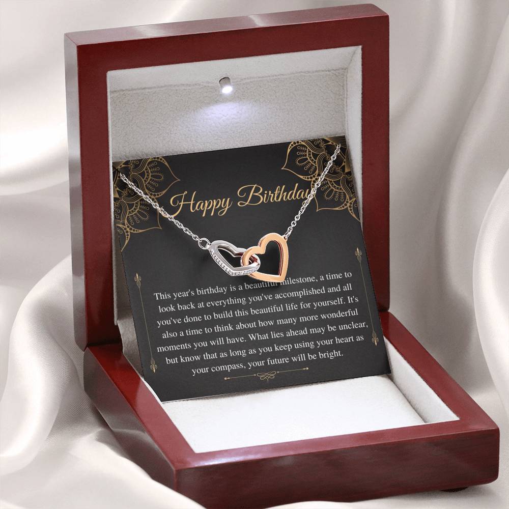 Birthday Gift Necklace, Birthday Gift for Friend, Sister Birthday, Mom Birthday Gift, Bday Jewelry for Her, 13 Birthday Gift,Love Knot #0636