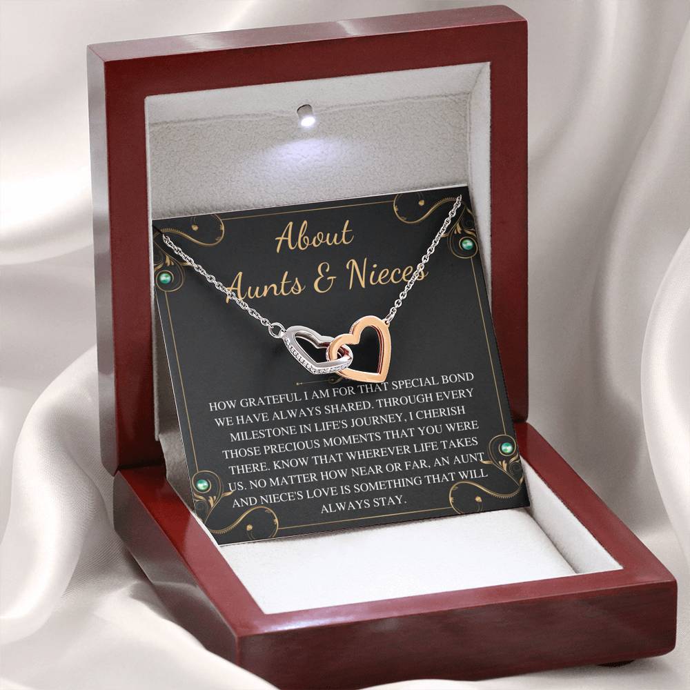 about aunt & niece interlock interlocking heart bulk