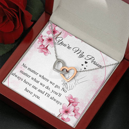 You are my Person Necklace, You are my Person Gift, Best Friend Necklace, you're my person, For Wife Birthday Gift,Wife Christmas Gift #0609