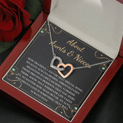 about aunt & niece interlock interlocking heart bulk