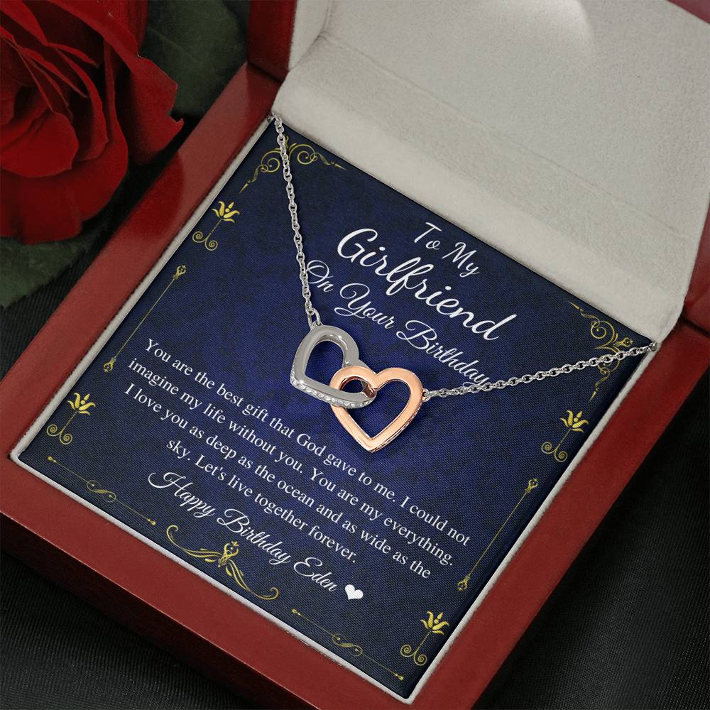 Girlfriend Birthday Gift Necklace, Birthday Gift For Girlfriend On Her Birthday, Girlfriend Jewelry From Boyfriend, Birthday Necklace #0682 eden
