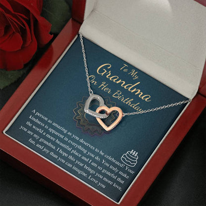 Birthday Gift for Grandmother, Happy Birthday Grandmother, Grandmother celebration Gift, Happy Birthday Grandmother Present,Love Knot #0641
