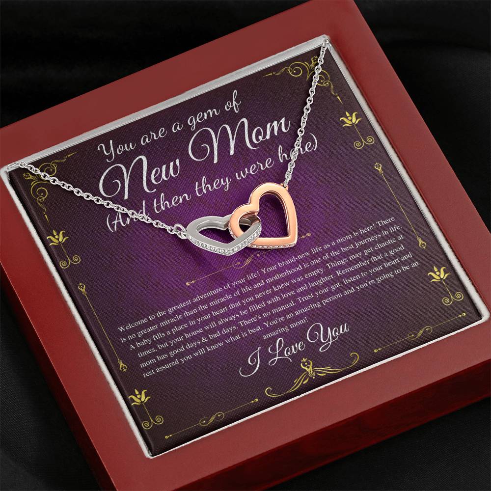 New Mom Gift Jewelry, First Time Mom Gift for first Mother's day Gift for New Mom Necklace Birthstone, New mommy Gift 0232