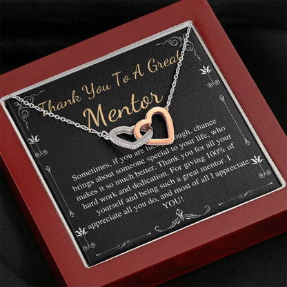 Mentor Gift for Women Necklace: Gift for Boss, Teacher, Professor, Tutor, Thank You Gifts for Women, Appreciation Gifts