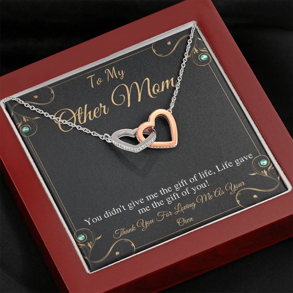To My Other Mom, Mothers Day Gift, Stepmom, Bonus Mother, Second Mom Gift, Birthday Gift, Stepmom Wedding Gift, Interlocking Heart #0506