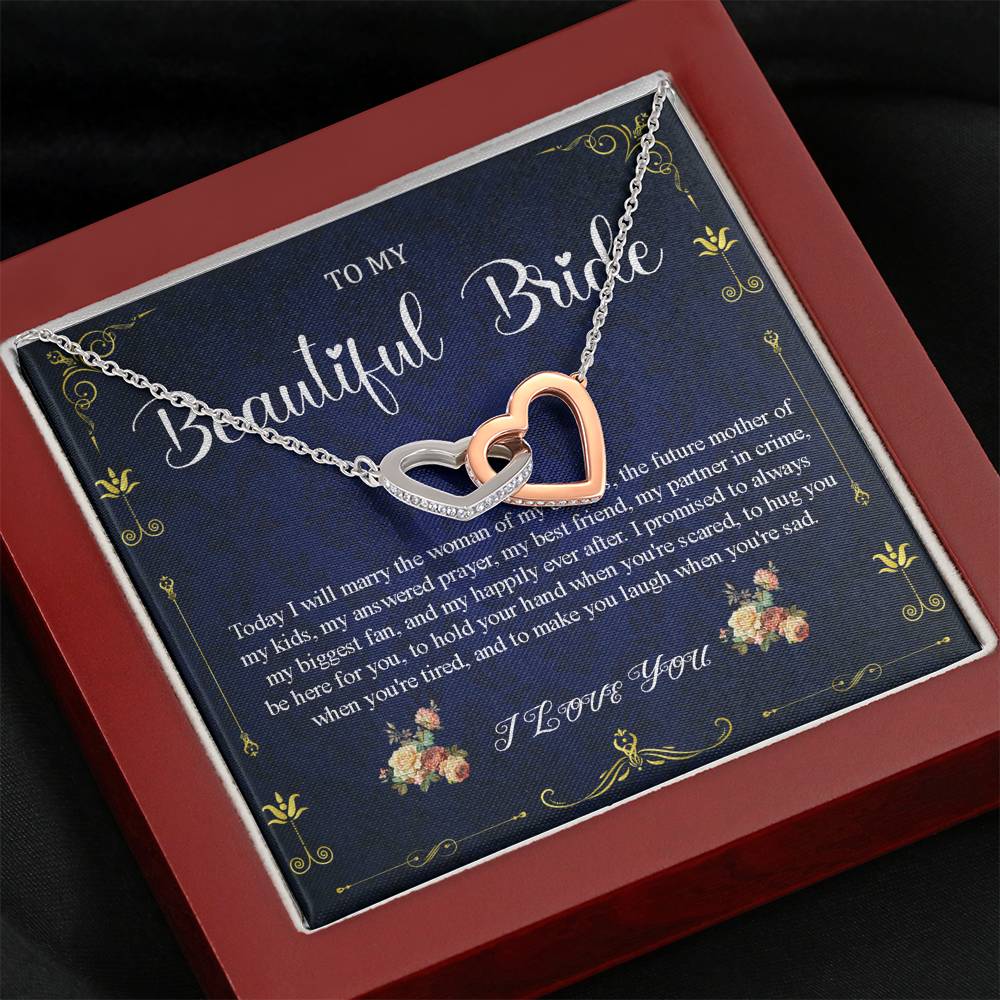 Wedding Day Gift For Bride From Groom, Bride to be Gift, Romantic Fiancee Jewelry, Necklace for Fiancee, Engagement Gift For Her #0042