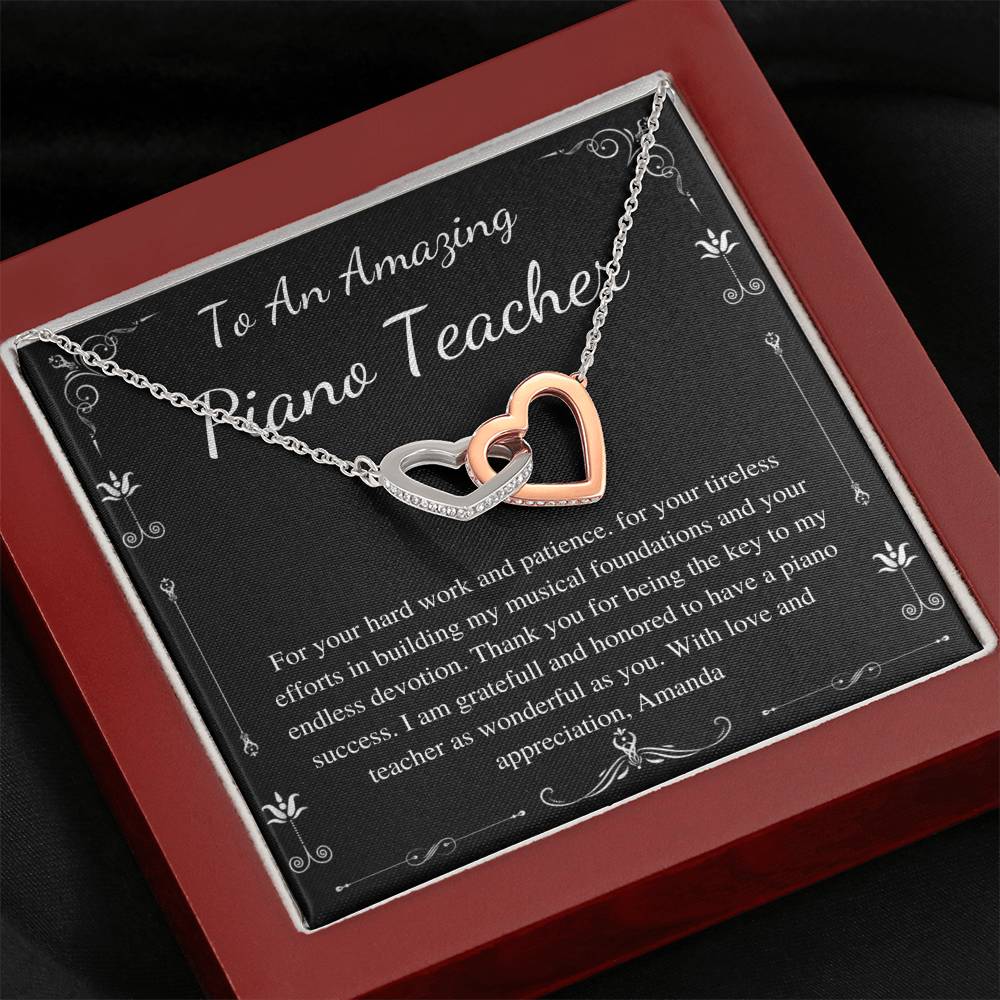 Piano Teacher Gift Thank You Gift for Music Teacher Gift, Personalized