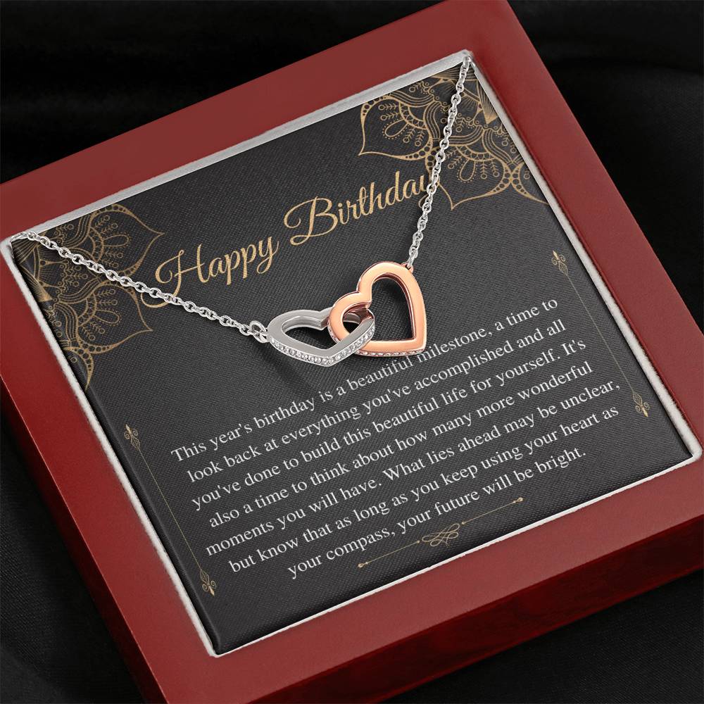 Birthday Gift Necklace, Birthday Gift for Friend, Sister Birthday, Mom Birthday Gift, Bday Jewelry for Her, 13 Birthday Gift,Love Knot #0636