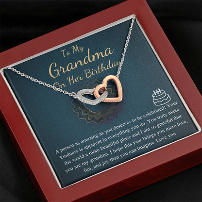 Birthday Gift for Grandmother, Happy Birthday Grandmother, Grandmother celebration Gift, Happy Birthday Grandmother Present,Love Knot #0641