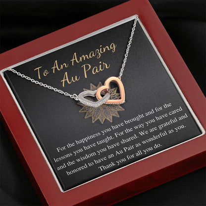 Au Pair Gift, Au Pair Necklace, Thank You Gift for Au Pair, Child Care Gift, Au Pair Appreciation, Au Pair Jewelry, Christmas Gift #0720