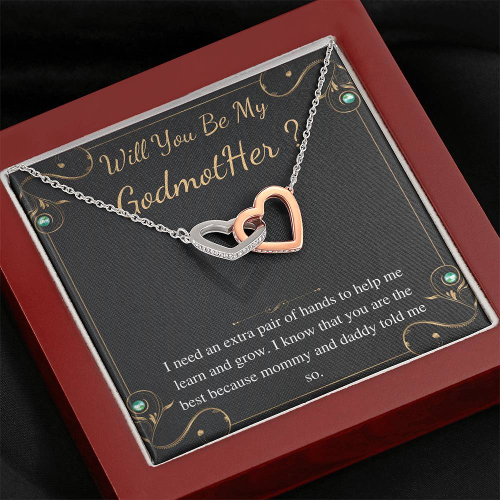 will you be my godmother interlock interlocking heart bulk