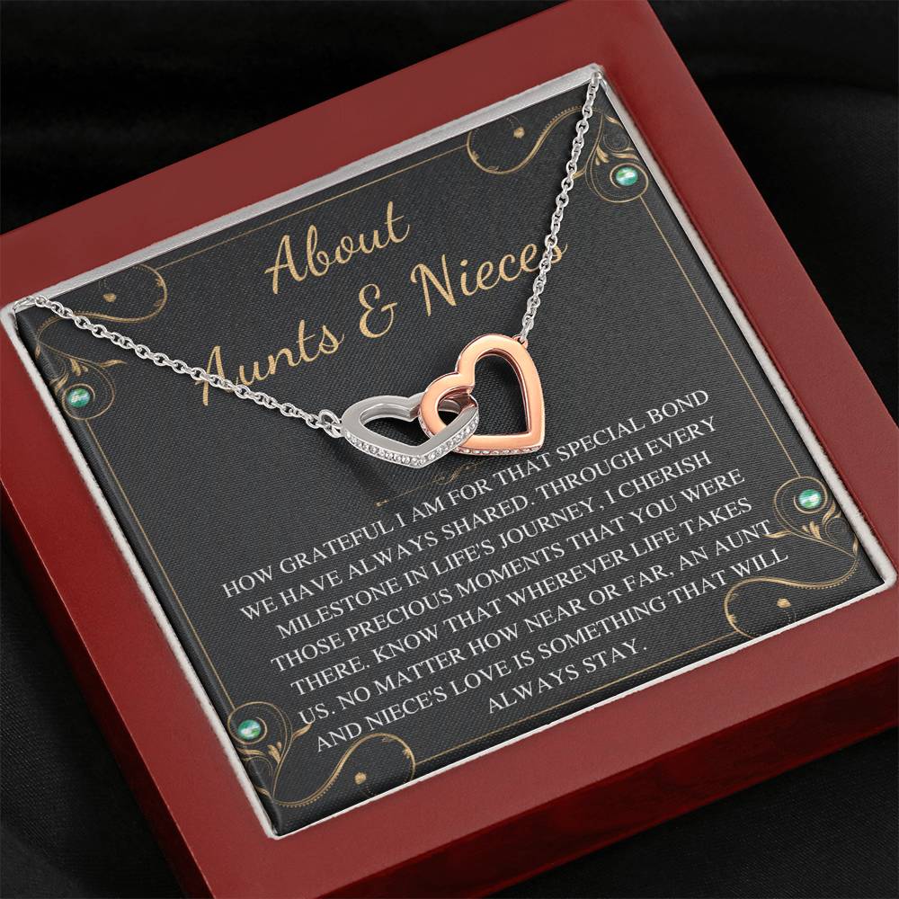 about aunt & niece interlock interlocking heart bulk