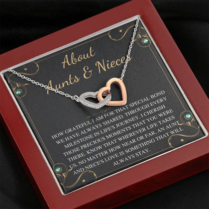 about aunt & niece interlock interlocking heart bulk